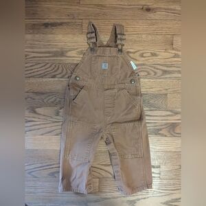 Toddler Carhartt overalls in brown, sz 18mo